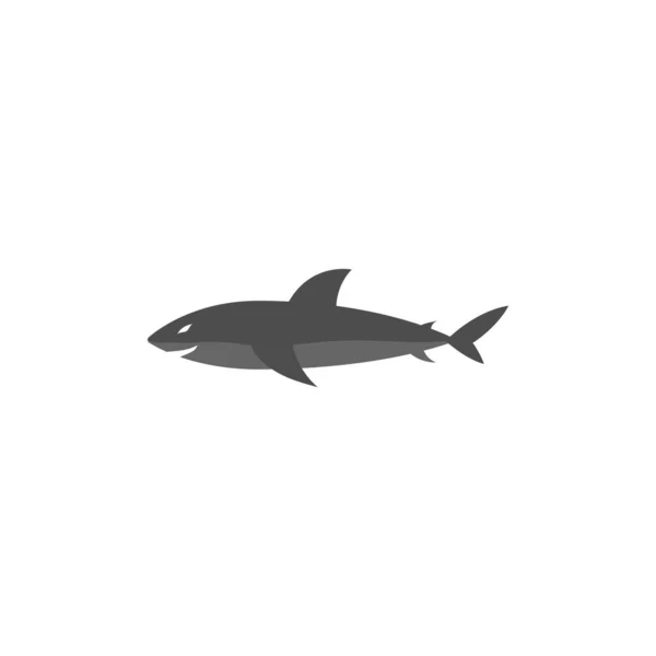 Shark Ikon Design Mall Vektor Isolerad Illustration — Stock vektor