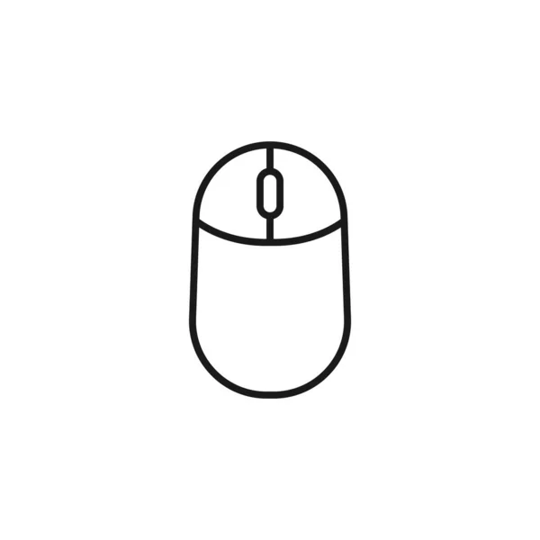 Ilustração Isolada Vetor Modelo Ícone Mouse — Vetor de Stock