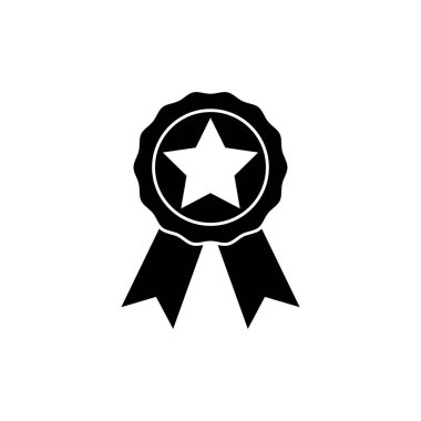 Ödül rozeti tasarım şablonu izole edilmiş illüstrasyon