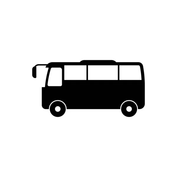 Illustrazione isolata del vettore modello di progettazione icona bus — Vettoriale Stock