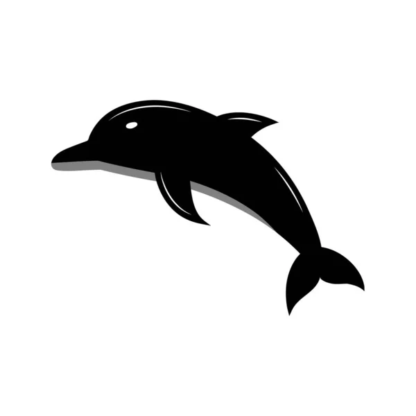 Vektor Šablony Návrhu Delfíní Ikony — Stockový vektor
