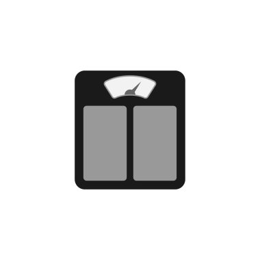 Ağırlık ölçekli simge tasarım şablonu izole edilmiş çizim