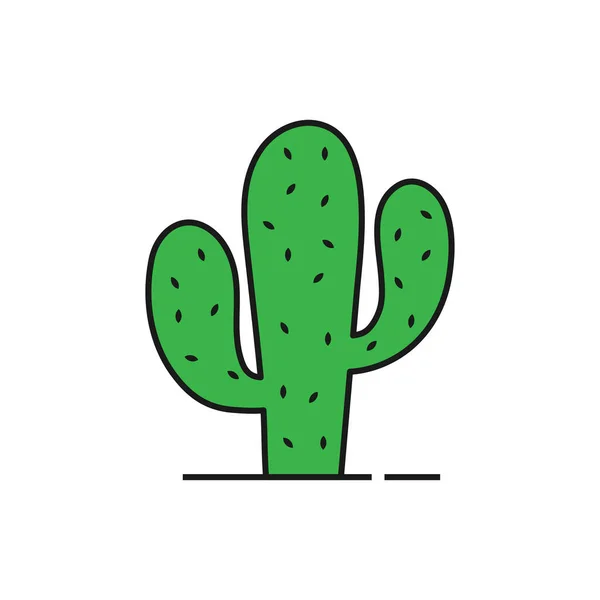 Cactus pictogram ontwerp template vector geïsoleerde illustratie — Stockvector