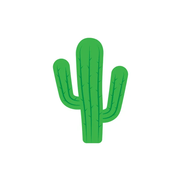 Illustration isolée vectorielle de modèle de conception d'icône de cactus — Image vectorielle