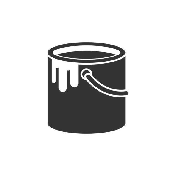 Painting bucket icon design template vector isolated illustration — Vettoriale Stock