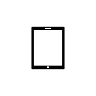 Tablet aygıt simgesi tasarım şablonu izole edilmiş çizim