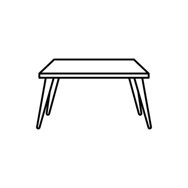 Table Icon Design Template Vector Isolated Illustration — Stockvektor
