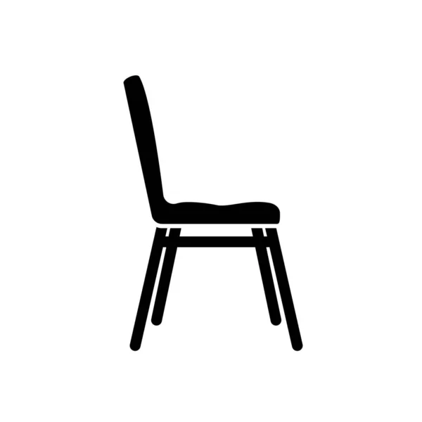 Sandalye Ikonu Tasarım Şablonu Izole Edilmiş Vektör Çizimi — Stok Vektör