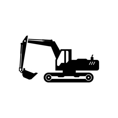 Kazı simgesi tasarım şablonu izole edildi