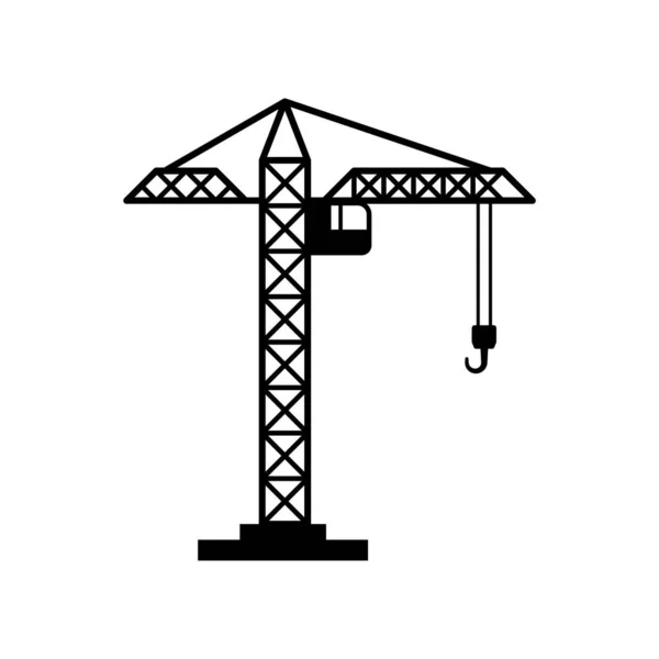 起重机图标设计模板向量隔离 — 图库矢量图片