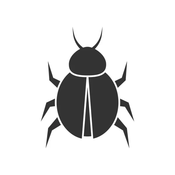 Bug Icon Design Template Vector Isolated Illustration — Stock Vector