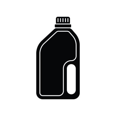 Deterjan şişe simgesi tasarım şablonu izole edildi 