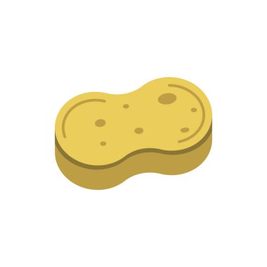 Sünger simgesi tasarım şablonu vektör izole 