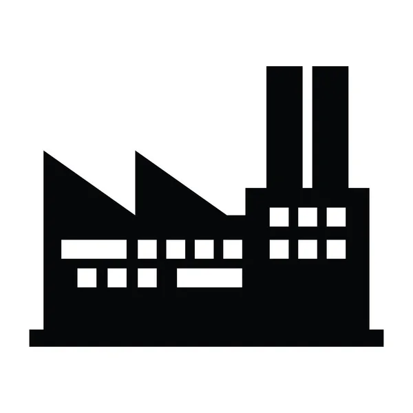 Factory Icon Design Template Vektor Isoliert — Stockvektor