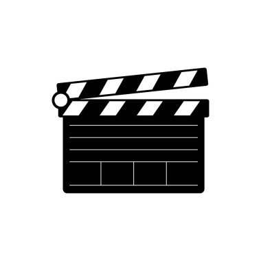Clapperboard icon design template vector isolated illustration