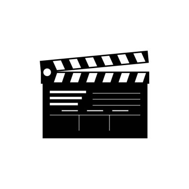 Clapperboard icon design template vector isolated illustration