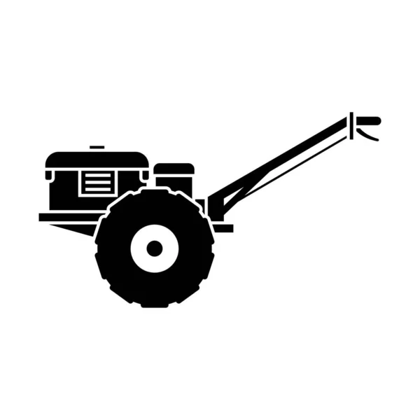 Walk tractor icon design template vector isolated illustration — ストックベクタ