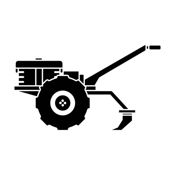 Modèle de conception d'icône de tracteur de promenade illustration isolée vectorielle — Image vectorielle