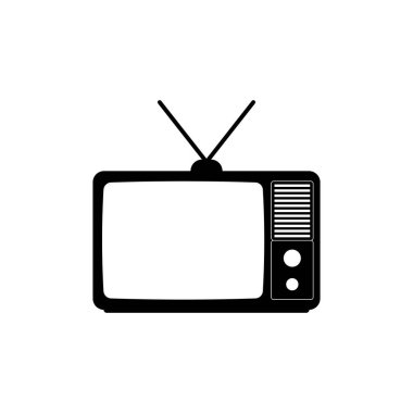 Old TV icon design template vector isolated