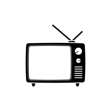 Old TV icon design template vector isolated