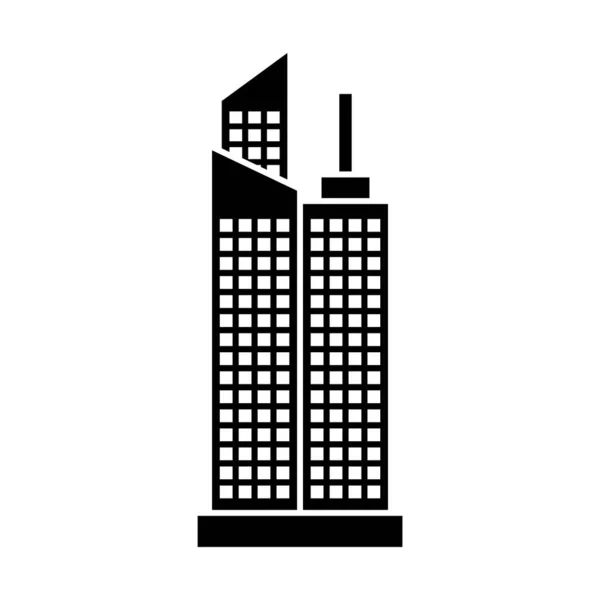 Skyscraper icon design template vector isolated —  Vetores de Stock