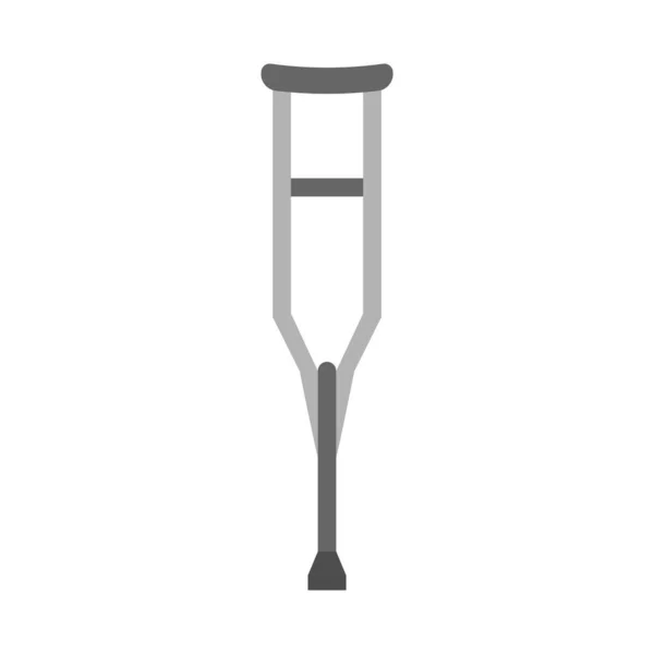 Crutch icon design template vector isolated — Vetor de Stock