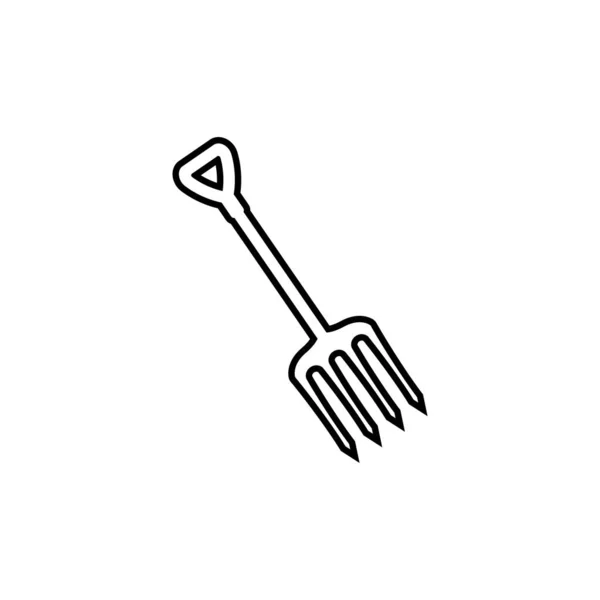 Rake Icono Diseño Plantilla Vector Aislado — Vector de stock