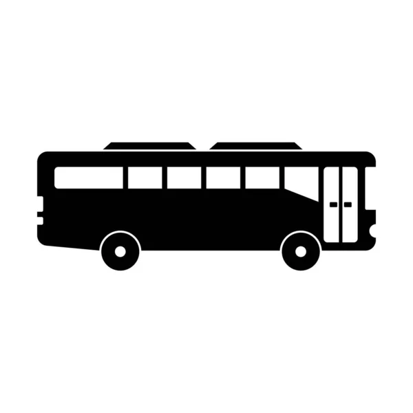 City Bus Icon Design Template Vektor Isoliert — Stockvektor