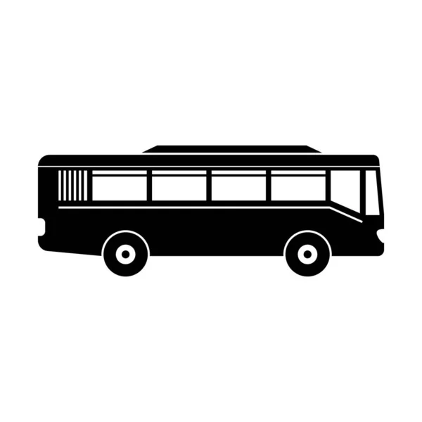 City Bus Icon Design Template Vector Isolated — Stock Vector