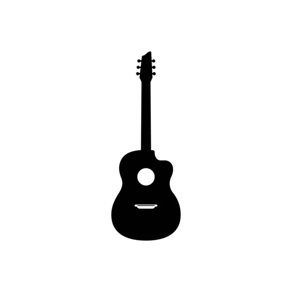 Guitarra Icono Diseño Plantilla Vector Aislado — Vector de stock