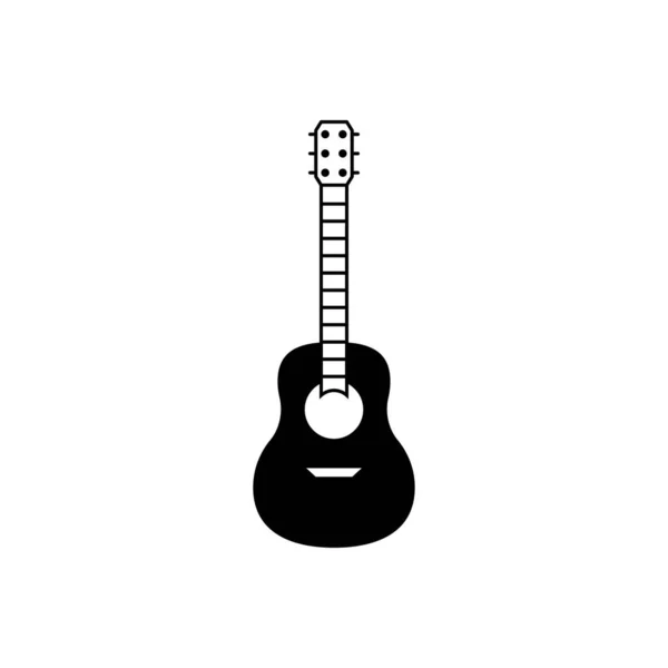 Guitarra Icono Diseño Plantilla Vector Aislado — Vector de stock