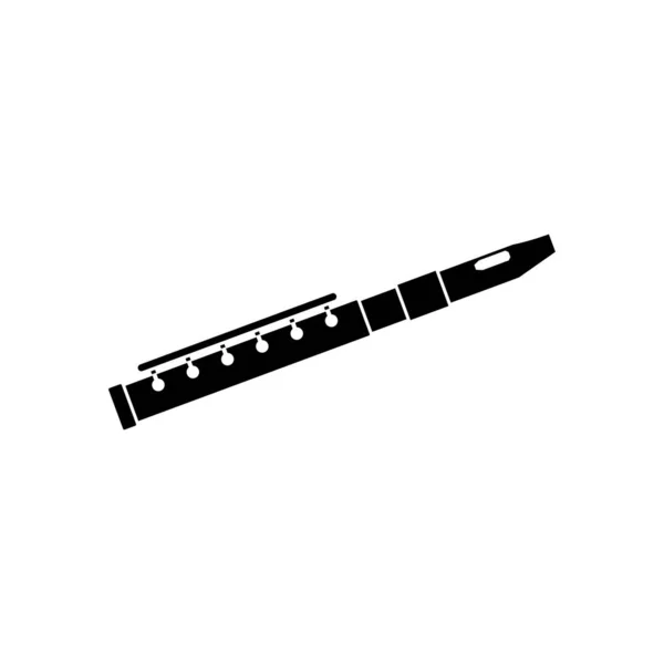 Flute Icon Design Template Vektor Isoliert — Stockvektor