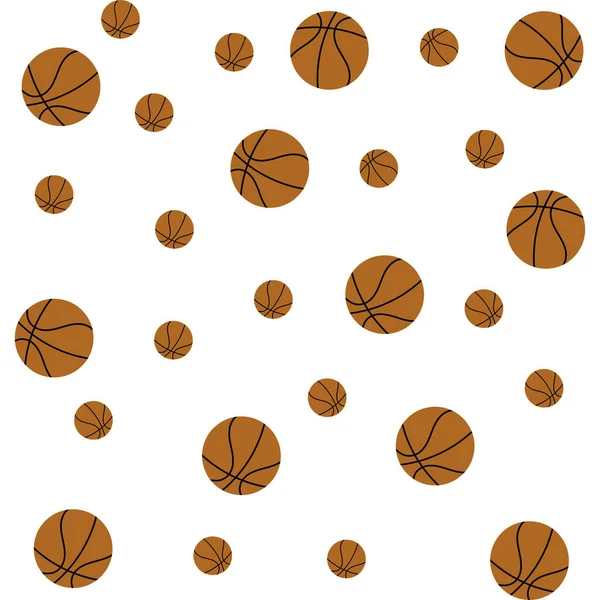 Basketball Background Square Design Template Vector — Stock Vector