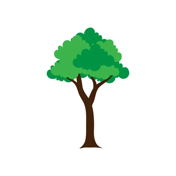 Árbol Icono Diseño Plantilla Vector Aislado — Archivo Imágenes Vectoriales