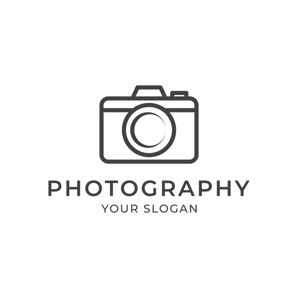 Fotografía Logotipo Diseño Plantilla Vector Ilustración Aislada — Vector de stock