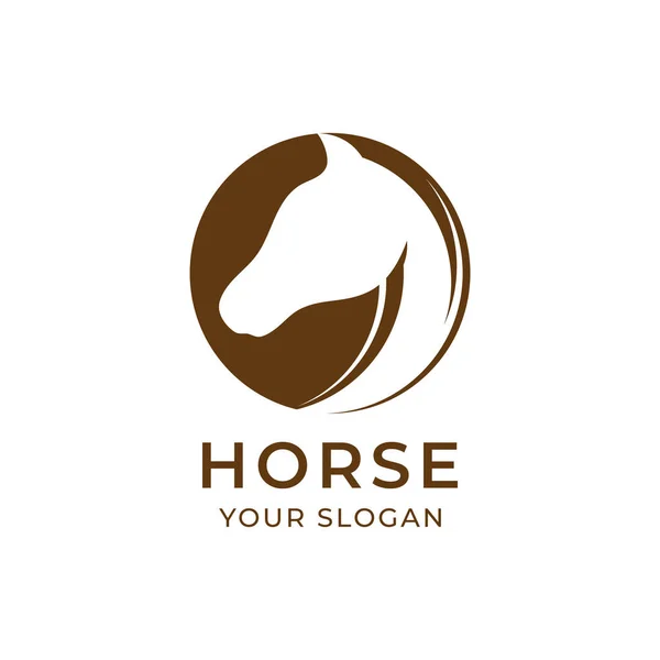 Pferd Logo Design Vorlage Vektor Isolierte Illustration — Stockvektor