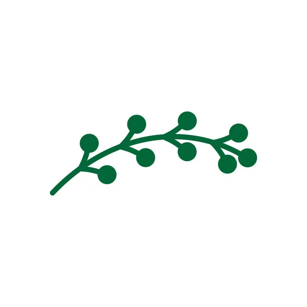 Дизайн Вектора Шаблона Иконки Растения Изолирован — стоковый вектор