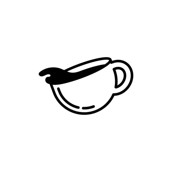 コーヒーカップアイコンデザインテンプレートベクトル分離 — ストックベクタ