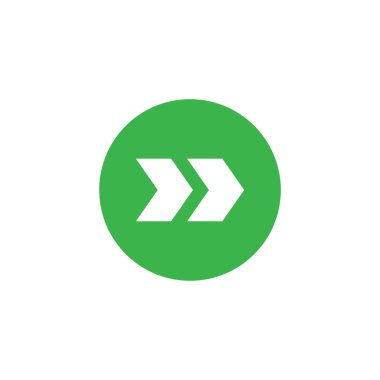 Ok simgesi tasarım şablonu izole edilmiş vektör illüstrasyonu