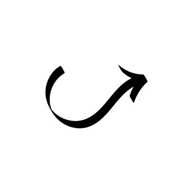 Ok simgesi tasarım şablonu izole edilmiş vektör illüstrasyonu