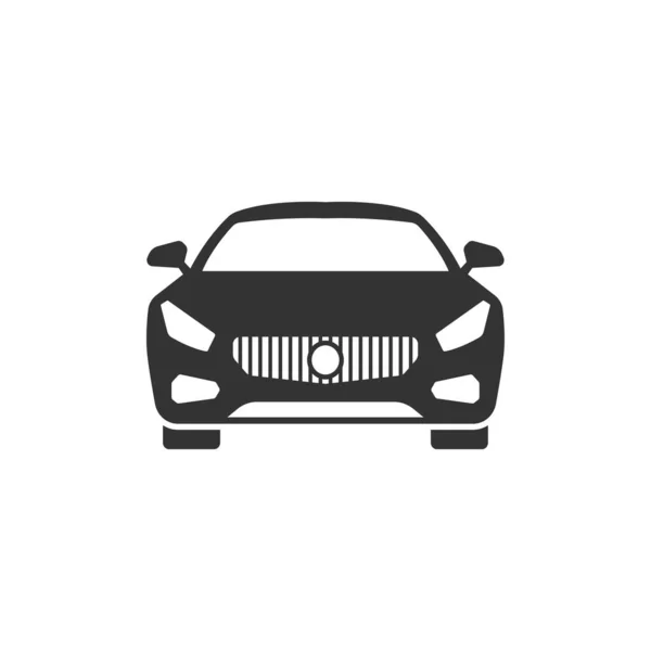 Ilustração Isolada Vetor Modelo Ícone Frontal Carro — Vetor de Stock