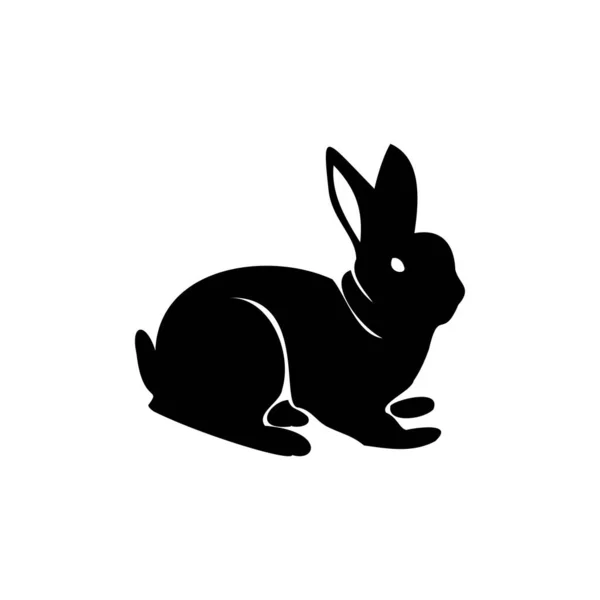 Kaninchen Symbol Design Vorlage Vektor Isolierte Illustration — Stockvektor