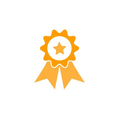 Ödül rozeti tasarım şablonu izole edilmiş illüstrasyon