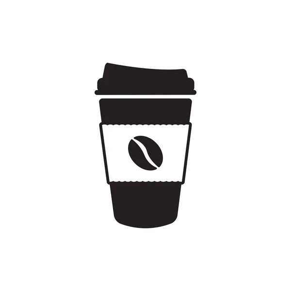 Kaffeetasse Ikone Design Vorlage Vektor Isolierte Illustration — Stockvektor