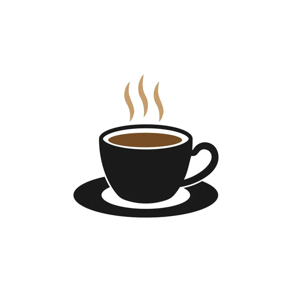 Кофейная Чашка Иконка Дизайн Шаблона Вектора Изолированные Иллюстрации — стоковый вектор