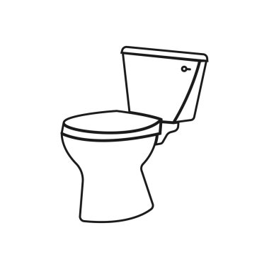 Tuvalet kabı tasarımı şablonu izole edilmiş illüstrasyon