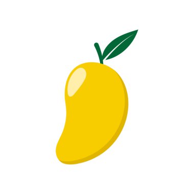 Mango simgesi tasarım şablonu izole edilmiş vektör illüstrasyonu