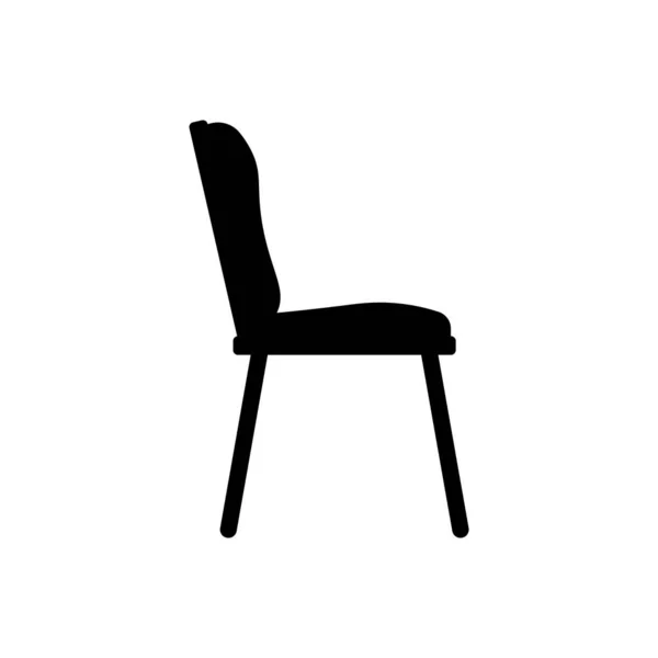Sandalye ikonu tasarım şablonu izole edilmiş vektör çizimi — Stok Vektör