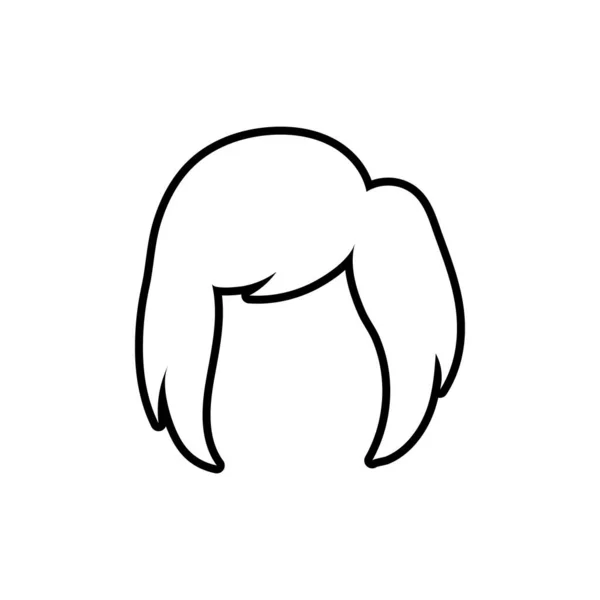 Projekt ikony włosów wektor izolowane ilustracja — Wektor stockowy