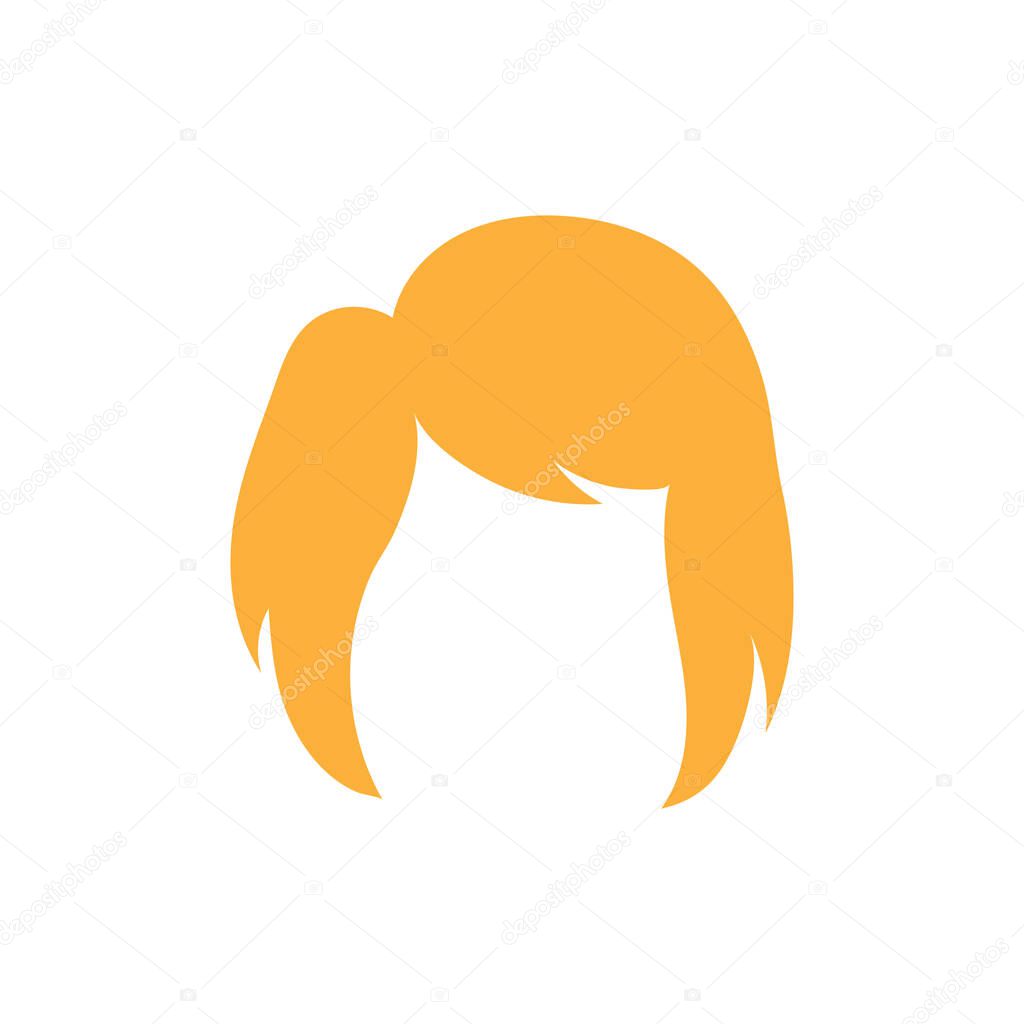 Hair icon design template vector isolated illustration